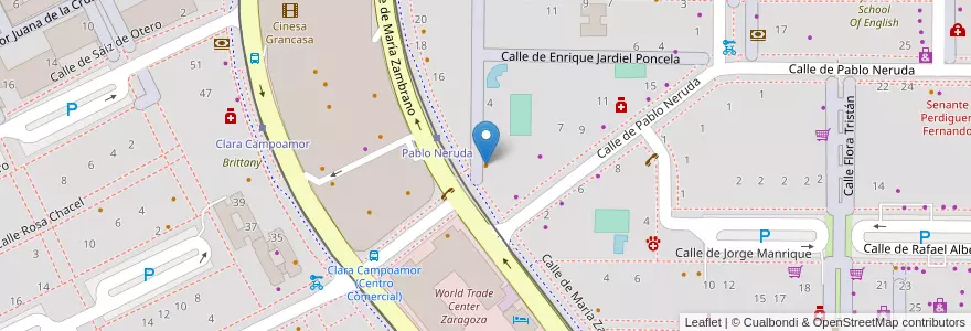 Mapa de ubicacion de La Mafia se sienta a la mesa en Espanha, Aragão, Saragoça, Zaragoza, Saragoça.