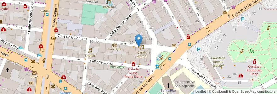 Mapa de ubicacion de La Maison de la fondue en اسپانیا, Aragón, ساراگوسا, Zaragoza, ساراگوسا.