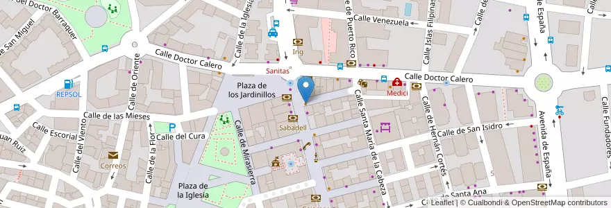 Mapa de ubicacion de La Maja en Spanien, Autonome Gemeinschaft Madrid, Autonome Gemeinschaft Madrid, Área Metropolitana De Madrid Y Corredor Del Henares, Majadahonda.