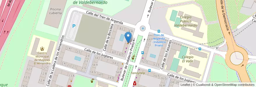 Mapa de ubicacion de La malagueta chica en 西班牙, Comunidad De Madrid, Comunidad De Madrid, Área Metropolitana De Madrid Y Corredor Del Henares, Madrid.