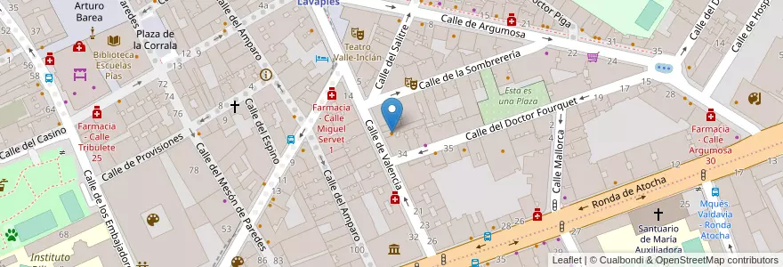 Mapa de ubicacion de La Mancha en Испания, Мадрид, Мадрид, Área Metropolitana De Madrid Y Corredor Del Henares, Мадрид.