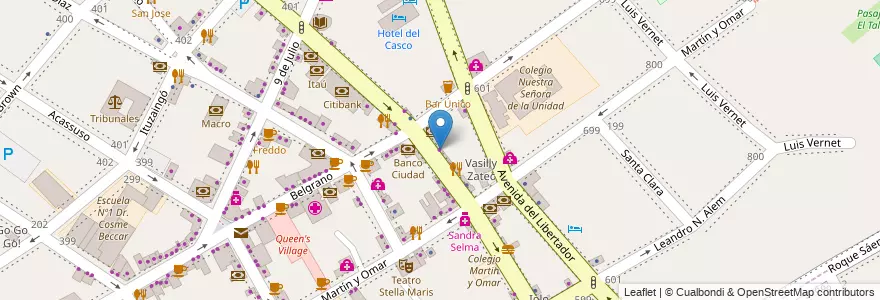 Mapa de ubicacion de La Mas Bella en Arjantin, Buenos Aires, Partido De San Isidro, San Isidro.
