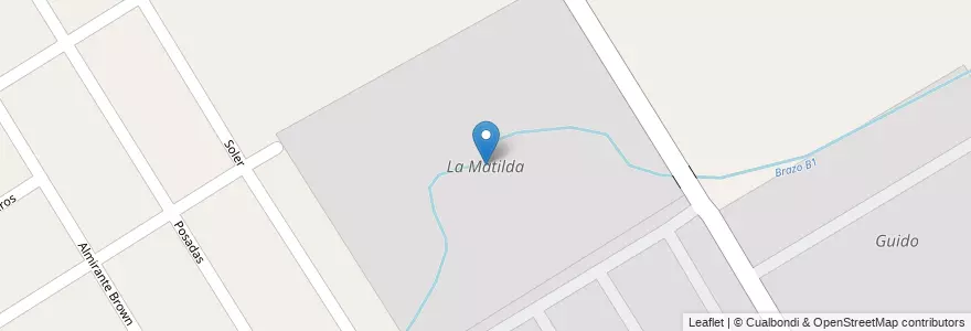 Mapa de ubicacion de La Matilda en アルゼンチン, ブエノスアイレス州, Partido Del Pilar, Pilar.