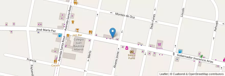 Mapa de ubicacion de La Matilda en アルゼンチン, ブエノスアイレス州, Partido De Morón, Castelar.