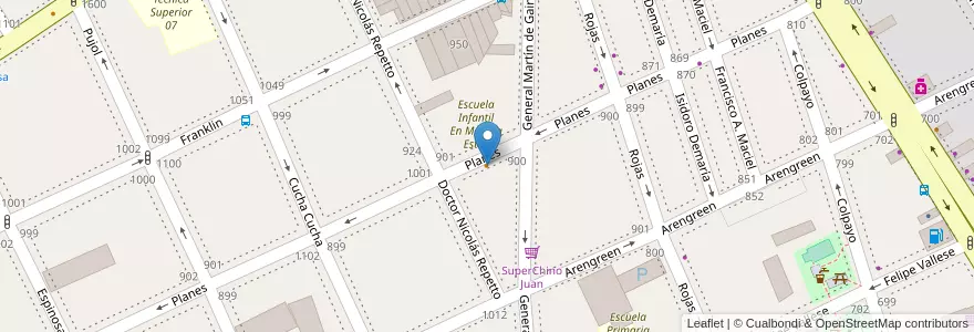 Mapa de ubicacion de La mejor pizza a la piedra, Caballito en Argentina, Ciudad Autónoma De Buenos Aires, Buenos Aires, Comuna 6.