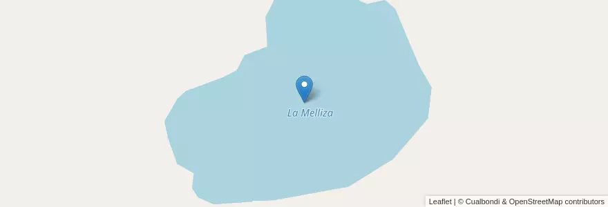 Mapa de ubicacion de La Melliza en アルゼンチン, チリ, ネウケン州, Departamento Catán Lil.