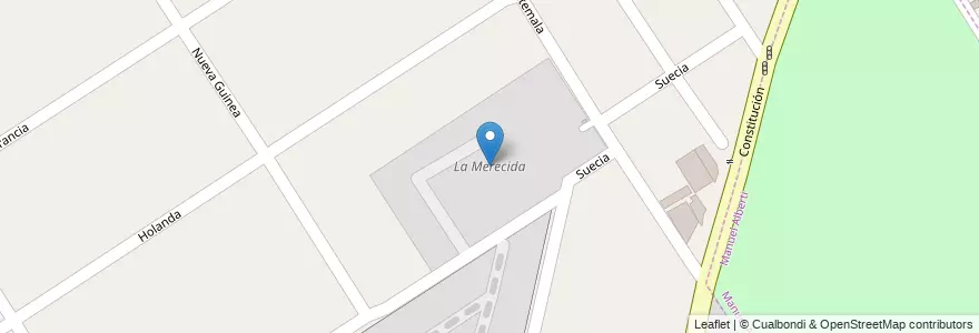Mapa de ubicacion de La Merecida en Argentine, Province De Buenos Aires, Partido Del Pilar.