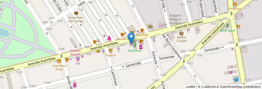 Mapa de ubicacion de La Milagrosa, Parque Chacabuco en Arjantin, Ciudad Autónoma De Buenos Aires, Comuna 7, Buenos Aires.