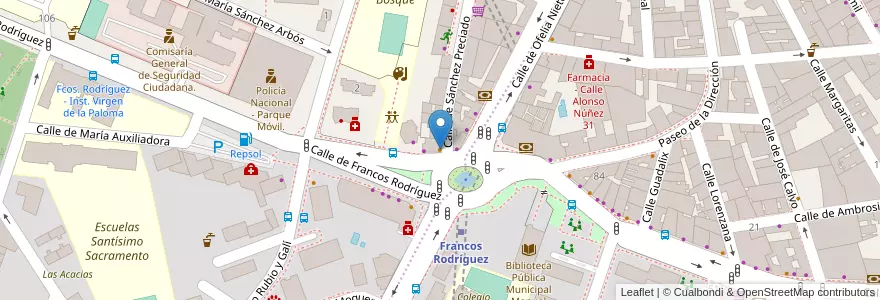 Mapa de ubicacion de La Mina en إسبانيا, منطقة مدريد, منطقة مدريد, Área Metropolitana De Madrid Y Corredor Del Henares, مدريد.