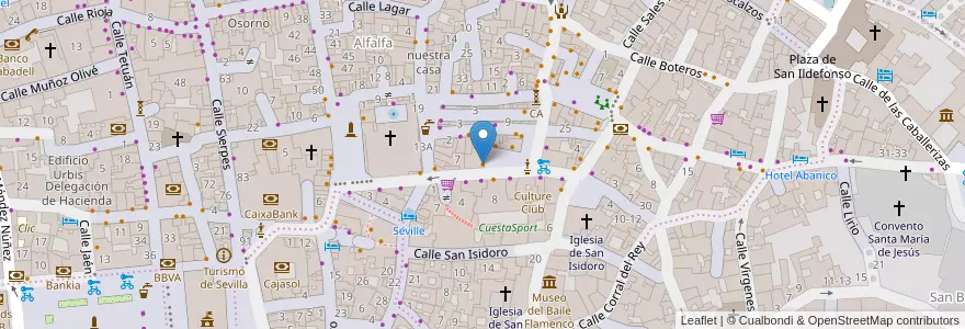 Mapa de ubicacion de La Mina en España, Andalucía, Sevilla, Sevilla.