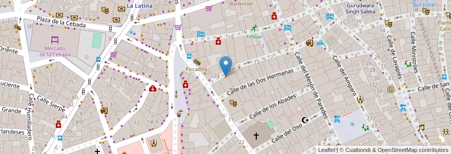 Mapa de ubicacion de La Minoterie en Spanje, Comunidad De Madrid, Comunidad De Madrid, Área Metropolitana De Madrid Y Corredor Del Henares, Madrid.