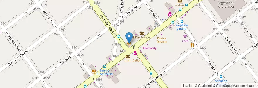Mapa de ubicacion de La Misión, Villa Devoto en アルゼンチン, Ciudad Autónoma De Buenos Aires, ブエノスアイレス, Comuna 11.