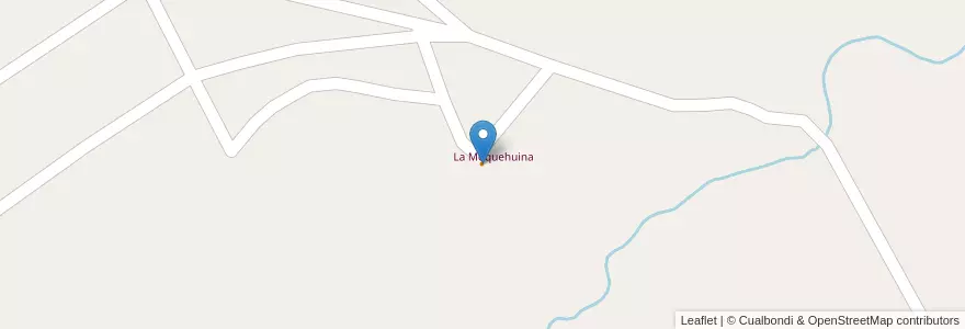 Mapa de ubicacion de La Moquehuina en Argentinien, Chile, Provinz Neuquén, Departamento Aluminé.