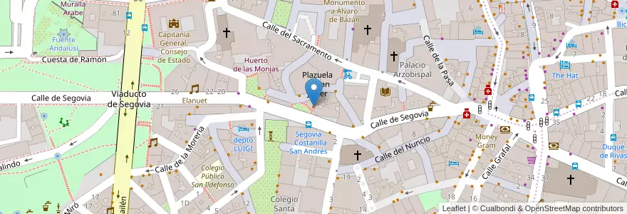 Mapa de ubicacion de La Mordida en Испания, Мадрид, Мадрид, Área Metropolitana De Madrid Y Corredor Del Henares, Мадрид.