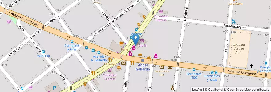 Mapa de ubicacion de La Morena, Villa Crespo en Argentina, Ciudad Autónoma De Buenos Aires, Buenos Aires.