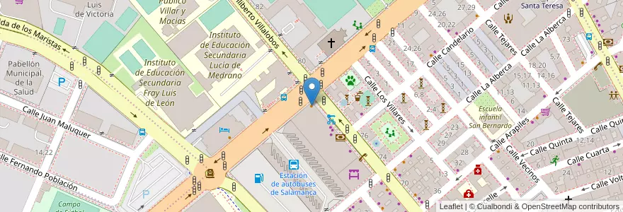 Mapa de ubicacion de La Morucha en スペイン, カスティーリャ・イ・レオン州, サラマンカ, Campo De Salamanca, サラマンカ.