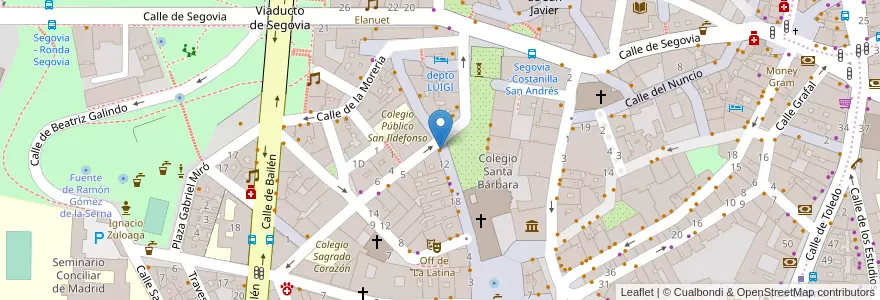 Mapa de ubicacion de La Musa en Spanien, Autonome Gemeinschaft Madrid, Autonome Gemeinschaft Madrid, Área Metropolitana De Madrid Y Corredor Del Henares, Madrid.