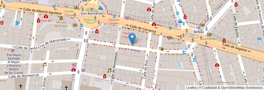Mapa de ubicacion de La Musa en Испания, Мадрид, Мадрид, Área Metropolitana De Madrid Y Corredor Del Henares, Мадрид.