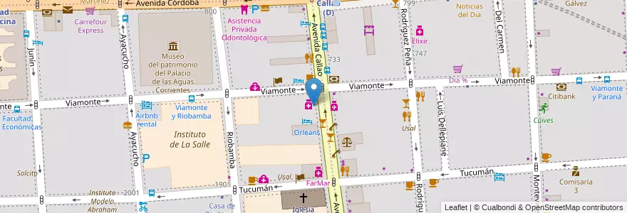 Mapa de ubicacion de La Muzza Inspiradora, Balvanera en الأرجنتين, Ciudad Autónoma De Buenos Aires, Comuna 3, Buenos Aires.