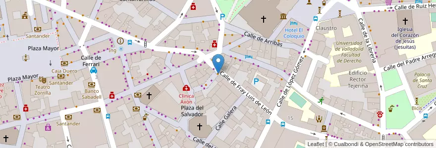 Mapa de ubicacion de La Negra Flor en 스페인, Castilla Y León, Valladolid, Valladolid.
