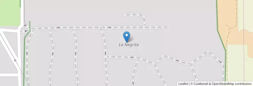 Mapa de ubicacion de La Negrita en الأرجنتين, Córdoba, Departamento General San Martín, Pedanía Villa María, Municipio De Villa María, Villa María.