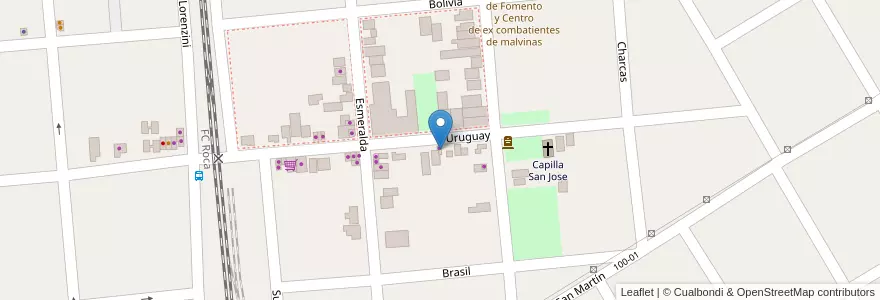 Mapa de ubicacion de La negrita en 阿根廷, 布宜诺斯艾利斯省, Partido De San Vicente.