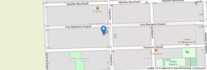 Mapa de ubicacion de La Negrita en آرژانتین, سانتافه, Departamento Rosario, Municipio De Funes, Funes.