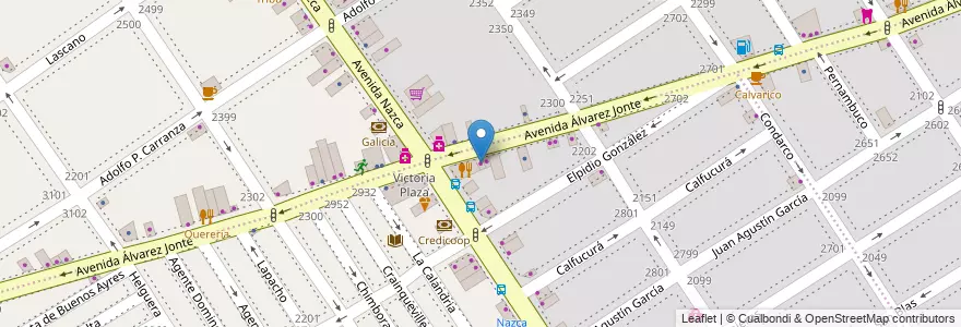 Mapa de ubicacion de La Nena Muebles, Villa Santa Rita en Argentina, Ciudad Autónoma De Buenos Aires, Buenos Aires, Comuna 11.