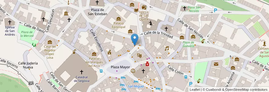 Mapa de ubicacion de La Nicolasa en スペイン, カスティーリャ・イ・レオン州, Segovia, Segovia.