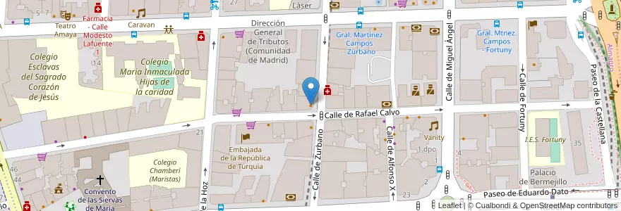 Mapa de ubicacion de La Nicoletta en Spanje, Comunidad De Madrid, Comunidad De Madrid, Área Metropolitana De Madrid Y Corredor Del Henares, Madrid.