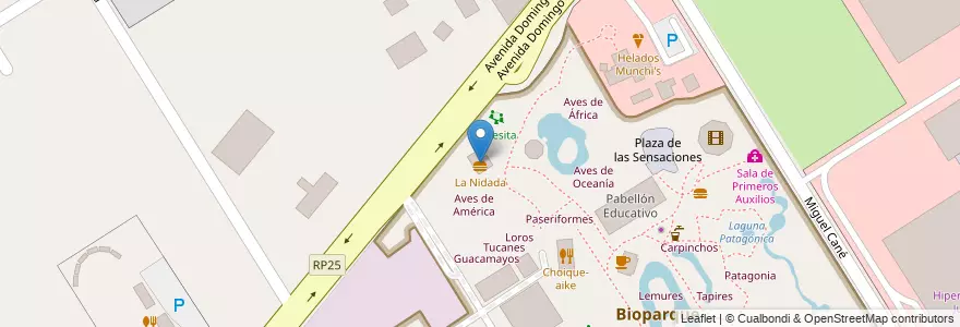 Mapa de ubicacion de La Nidada en アルゼンチン, ブエノスアイレス州, Partido De Escobar, Belén De Escobar.