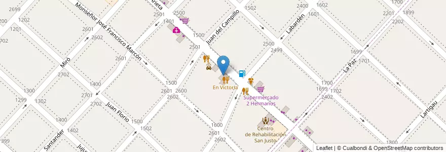 Mapa de ubicacion de La Nonna Liberatta en Argentinië, Buenos Aires, Partido De La Matanza, Villa Luzuriaga.