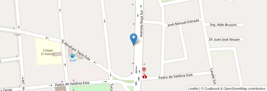 Mapa de ubicacion de La Nonna Tita en Arjantin, San Juan, Şili, Capital.