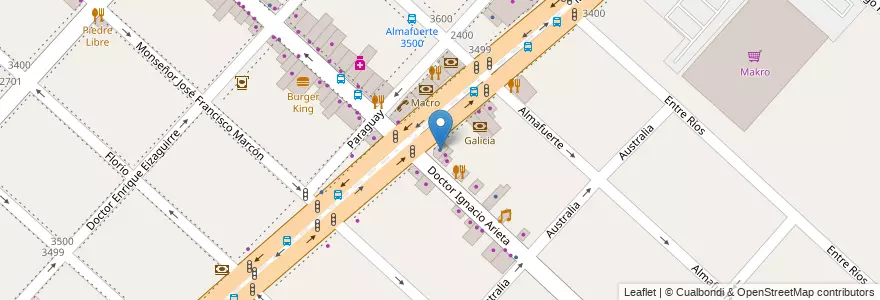 Mapa de ubicacion de La Nueva en Arjantin, Buenos Aires, Partido De La Matanza, San Justo.