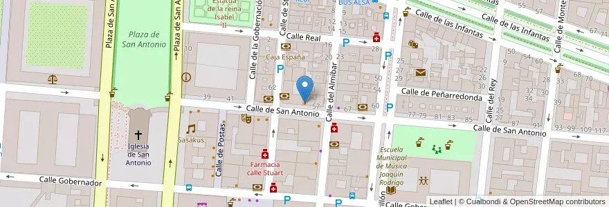 Mapa de ubicacion de La nueva italiana en Spanien, Autonome Gemeinschaft Madrid, Autonome Gemeinschaft Madrid, Las Vegas, Aranjuez.