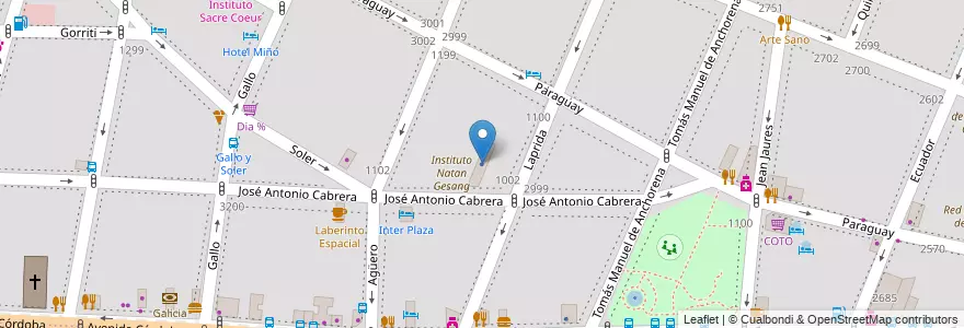 Mapa de ubicacion de La Nueva Seguros, Recoleta en Argentina, Ciudad Autónoma De Buenos Aires, Comuna 2, Buenos Aires.