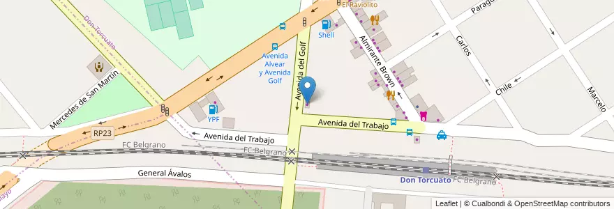 Mapa de ubicacion de La Nueva Valter en アルゼンチン, ブエノスアイレス州, Don Torcuato.