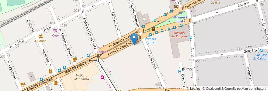 Mapa de ubicacion de La Ola, Caballito en アルゼンチン, Ciudad Autónoma De Buenos Aires, ブエノスアイレス, Comuna 6.