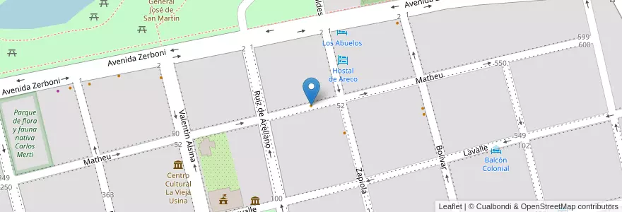 Mapa de ubicacion de La Olla de Cobre en Argentina, Buenos Aires, Partido De San Antonio De Areco, San Antonio De Areco.