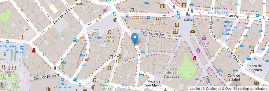 Mapa de ubicacion de La Olla de Sichuan en Spanien, Autonome Gemeinschaft Madrid, Autonome Gemeinschaft Madrid, Área Metropolitana De Madrid Y Corredor Del Henares, Madrid.