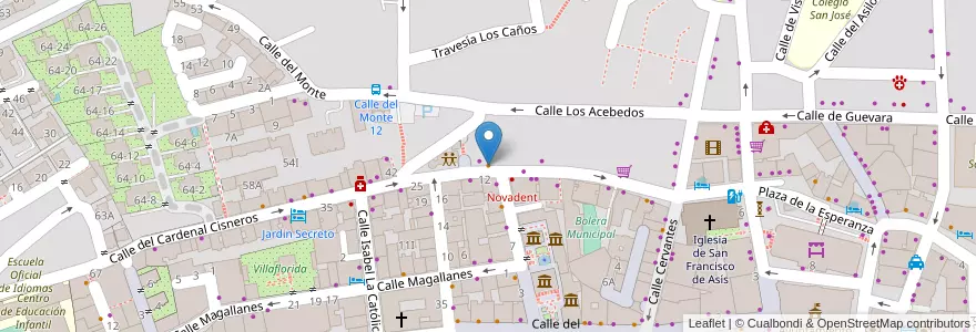 Mapa de ubicacion de La Opera en Испания, Кантабрия, Кантабрия, Santander, Santander.