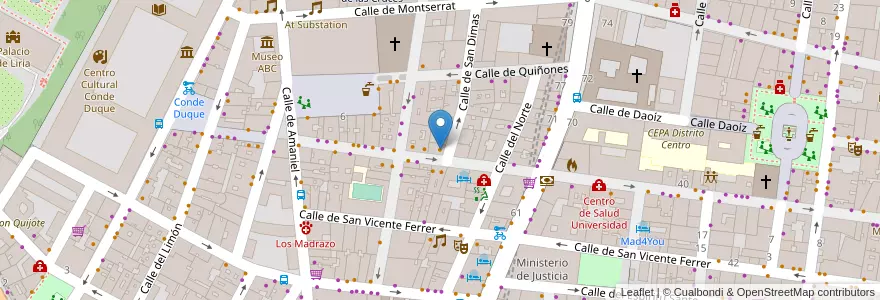 Mapa de ubicacion de La Palma 60 en 西班牙, Comunidad De Madrid, Comunidad De Madrid, Área Metropolitana De Madrid Y Corredor Del Henares, Madrid.