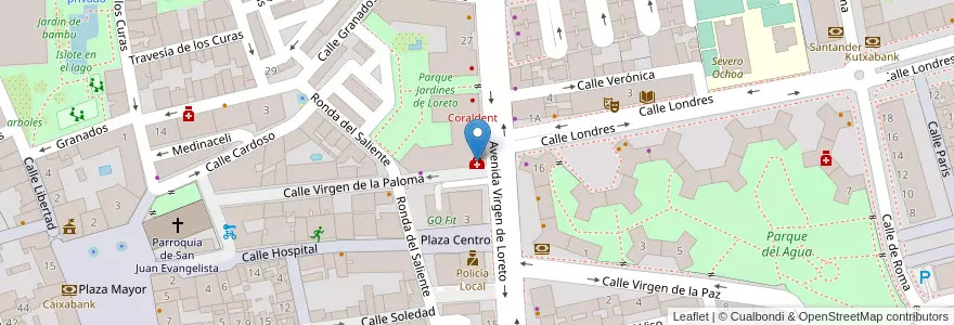 Mapa de ubicacion de La Paloma en إسبانيا, منطقة مدريد, منطقة مدريد, Área Metropolitana De Madrid Y Corredor Del Henares, Torrejón De Ardoz.