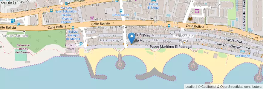 Mapa de ubicacion de La Paloma en Espanha, Málaga-Costa Del Sol, Málaga.