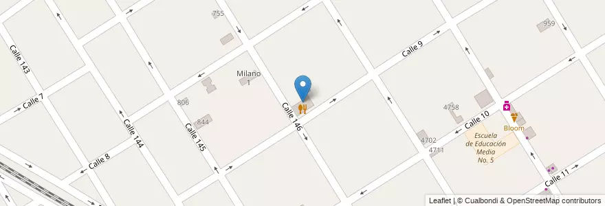 Mapa de ubicacion de La Paloma en Arjantin, Buenos Aires, Partido De Berazategui, Berazategui.