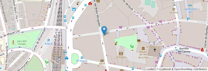 Mapa de ubicacion de La Parada en Spagna, Catalunya, Barcelona, Osona, Vic.