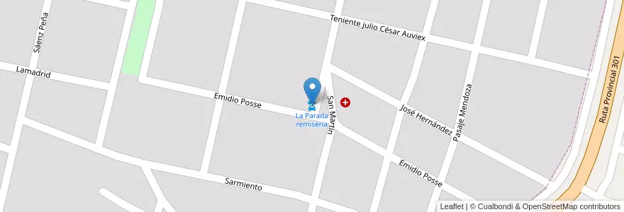 Mapa de ubicacion de La Parada remiseria en 아르헨티나, Tucumán, Departamento Lules, Municipio De Lules, San Isidro De Lules.