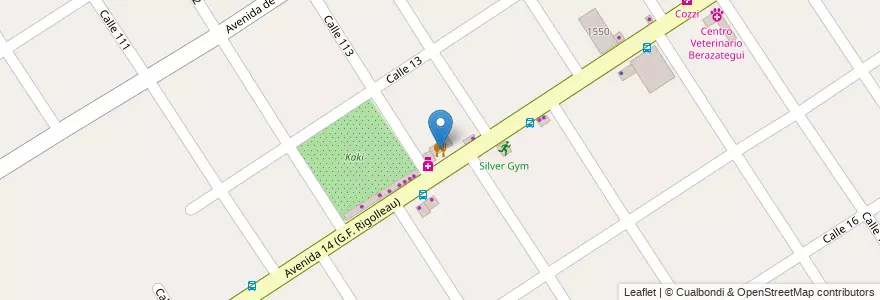 Mapa de ubicacion de La Parada en Argentinië, Buenos Aires, Partido De Berazategui, Berazategui.
