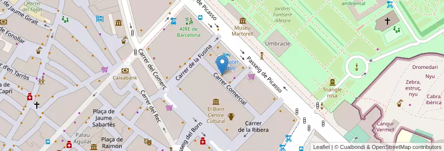 Mapa de ubicacion de La Paradeta en Испания, Каталония, Барселона, Барселонес, Барселона.