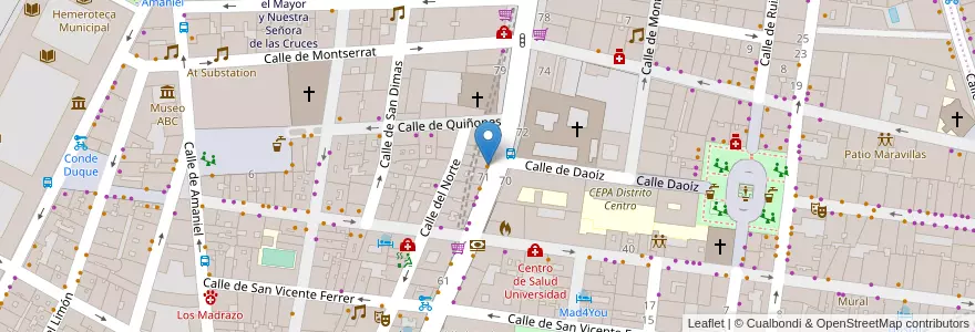 Mapa de ubicacion de La Pasa en Испания, Мадрид, Мадрид, Área Metropolitana De Madrid Y Corredor Del Henares, Мадрид.